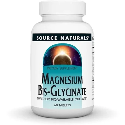 Source Naturals Magnesium Bisglycinate Supplement, 60 Tablets