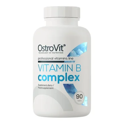 OstroVit Vitamin B Complex for Energy and Nervous System Support, Tablets - 90 Count