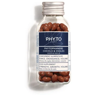Phyto Phytophanere Hair & Nails Food Supplement, Supports General Health, Capsules - Double Pack (120 Capsules)