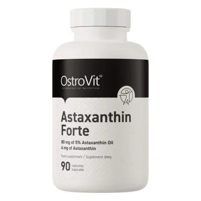 OstroVit Astaxanthin Forte, Powerful Antioxidant for Eye, Skin & Heart Health, 90 Softgels