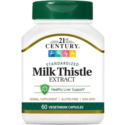 21st Century Milk Thistle Extract 175mg for Liver Health Support, Tablets - 60 Count