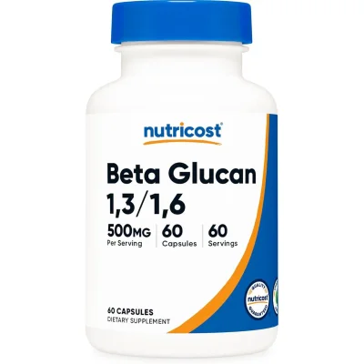 Nutricost Beta Glucan Immune Support Supplement, Capsules - 60 Count