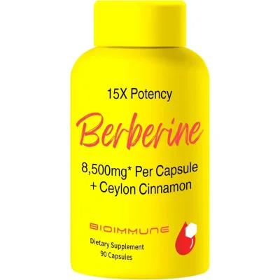 Assorted Brands Berberine 8,500mg with Ceylon Cinnamon, Capsules - 90 Count