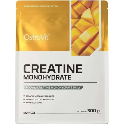 OstroVit Creatine Monohydrate Powder, Mango Flavor - 300g
