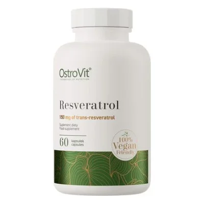 OstroVit Resveratrol, Potent Antioxidant for Heart Health & Cellular Protection, Capsules - 60 Count