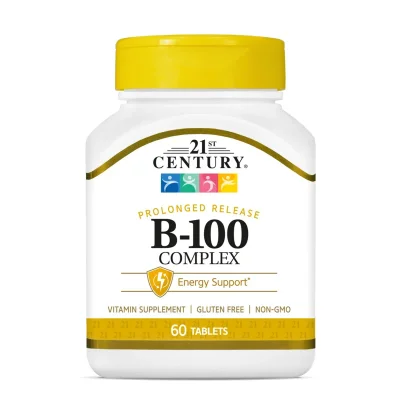 21st Century B-Complex, Supports Energy & Nervous System, Tablets - 60 Count