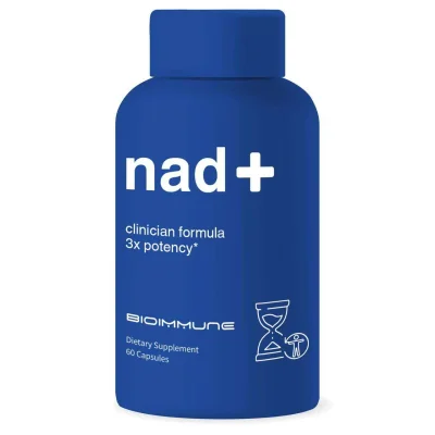 Bioimmune (بيوإميوني) NAD+ مكمل لدعم الطاقة الخلوية والشيخوخة الصحية، كبسولات - 60 كبسولة