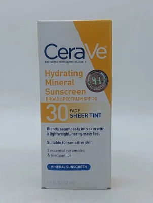 سيرفي (Cerave) واقي شمسي معدني مرطب ملون SPF30 - 50 مل