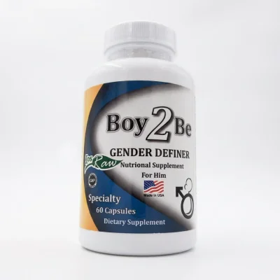 Jos Raw Boy 2 Be for Men's Health, Enhances Sperm Quality & Vitality, Capsules - 60 Count