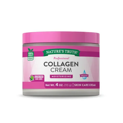 Nature's Truth Collagen Cream for Enhanced Skin Elasticity and Deep Hydration, 50g Jar