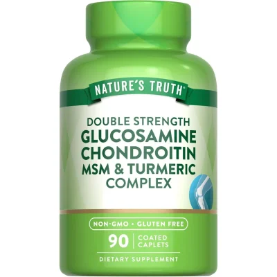 Nature's Truth Glucosamine, Chondroitin, MSM & Turmeric Joint Support Supplement, Tablets - 120 Count