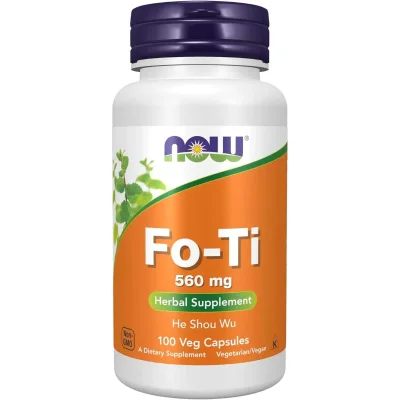 NOW Fo-Ti (He Shou Wu) Root Extract for Vitality & Healthy Aging, 560 mg - 100 Capsules