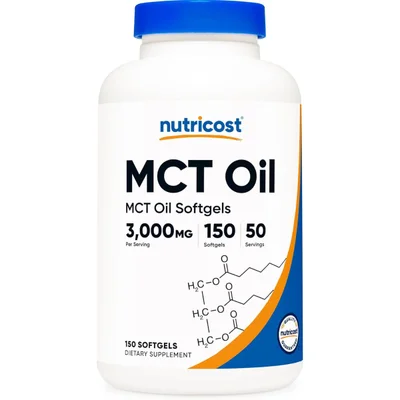 نيوتريكوست (Nutricost) زيت MCT، مصدر طاقة سريع، سائل - 500 مل