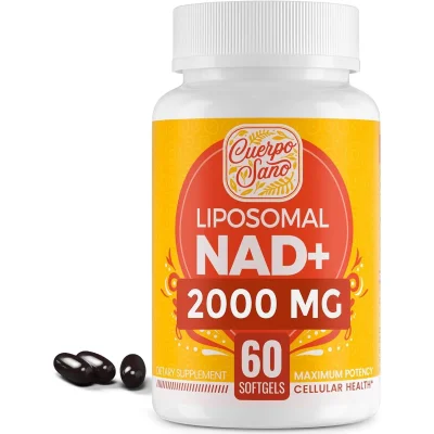 Cuerpo Sano Liposomal NAD+ 2000mg, Cellular Energy Support, Softgels - 60 Count