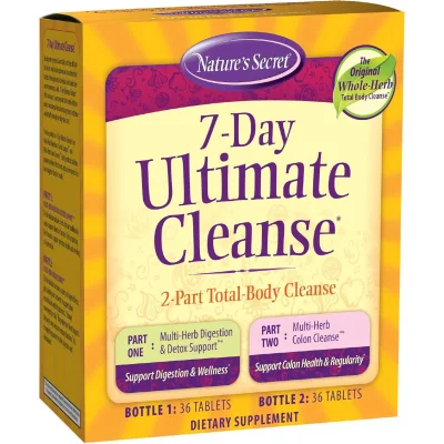 Nature's Secret 7-Day Ultimate Cleanse, Total-Body Detox Support, Tablets - 72 Count