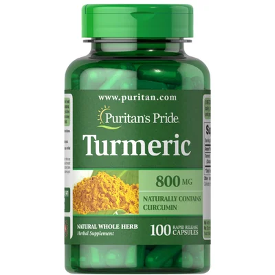 Puritan's Pride Turmeric, Antioxidant Support, Capsules - 100 Count