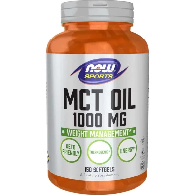 NOW SPORTS MCT Oil 1000mg, Quick Energy Source, Dietary Supplement - N/A