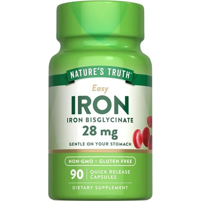Nature's Truth Iron Supplement, 28mg, 90 Capsules
