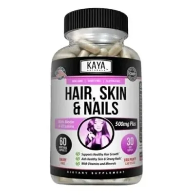 Kaya Naturals Hair, Skin & Nails Supplement with Biotin & Vitamins, Tablets - Unknown Pack Size