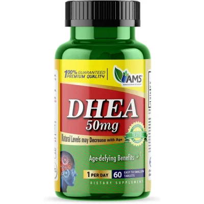 AMS دي إتش إي إيه (DHEA) داعم للهرمونات، أقراص - 60 قرص