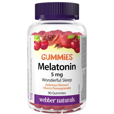 ويبر ناتشورالز (Webber Naturals) ميلاتونين، يساعد على النوم، أقراص قابلة للمضغ - 90 قرص