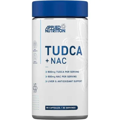 APPLIED NUTRITION TUDCA + NAC لدعم الكبد، مضاد للأكسدة، 90 كبسولة