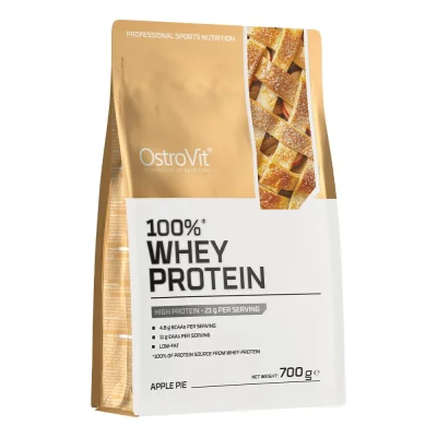 OstroVit Whey Protein Apple Pie Flavor, Muscle Support Protein Supplement Powder - 700g
