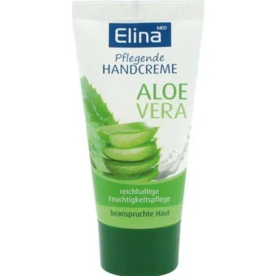 Elina Hand Cream with Aloe Vera, Hydrating & Soothing, Cream - 50ml Tube