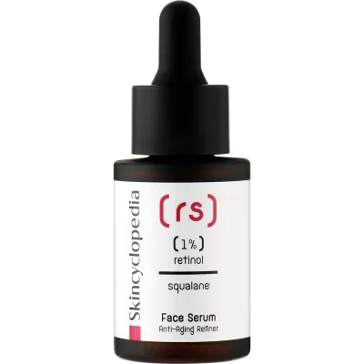 Skincyclopedia Retinol Face Serum, Reduces Fine Lines & Wrinkles, 1% Retinol - 30ml