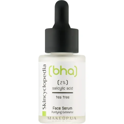 Skincyclopedia Salicylic Acid 2% & Tea Tree Oil Face Serum for Acne Treatment - 30ml