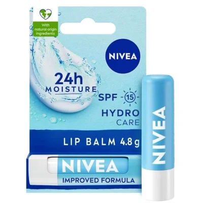 نيفيا مرطب الشفاه هايدرو كير مع واقي شمس SPF 15 ترطيب 24 ساعة – 4.8 غرام