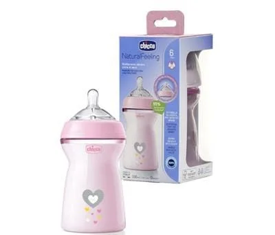 شيكو (Chicco) ممة رضاعة ناتشورال فيلينج، 6 أشهر فأكثر - 330 مل