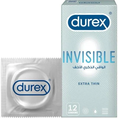 دريكس (Durex) واقي ذكري انفيزيبل إكسترا ثين - 12 قطعة