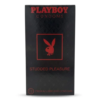 بلاي بوي (Playboy) واقيات ذكرية مزودة بنقاط بارزة - 12 قطعة