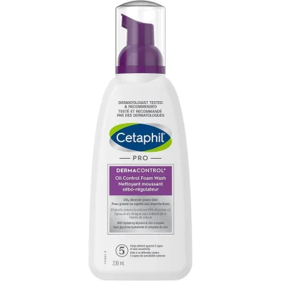 Cetaphil Pro Oil Control Foam Wash for Oily Skin, Cleanses and Purifies - 236ml
