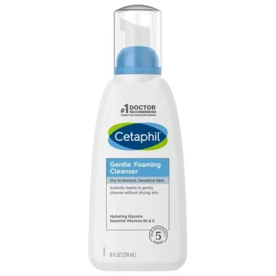 Cetaphil Gentle Foaming Cleanser, Effectively Removes Dirt, Oil & Makeup - 236ml