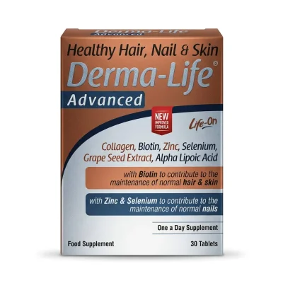 LIQUIDSUN ديرما لايف للشعر والأظافر والبشرة، مكمل فيتامينات متعددة، 30 قرص