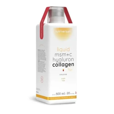 نوتريفرسوم (Nutriversum) سائل MSM + C + هيالورون كولاجين بنكهة البرتقال، مكمل غذائي - 500 مل