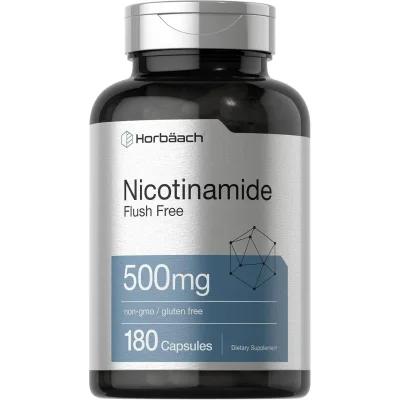 Horbaach Nicotinamide Flush Free, Capsules - 180 Count