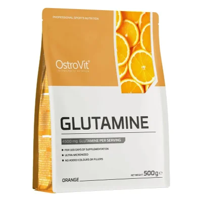 OstroVit Glutamine, Amino Acid Supplement for Muscle Recovery & Immune Support, Powder - 500g