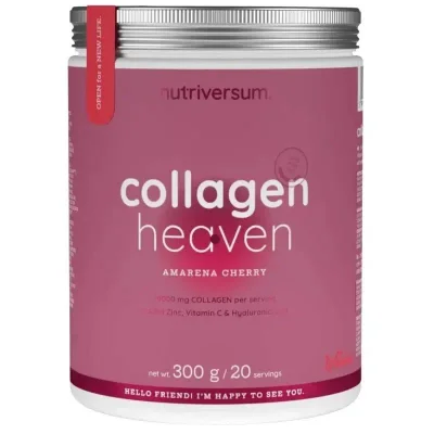 نوتريفرسوم (Nutriversum) كولاجين هيڤن بنكهة الكرز، لترطيب البشرة ودعم المفاصل، مسحوق - 300 غم
