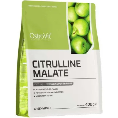 OstroVit Citrulline Malate Powder, Green Apple Flavor - 400g