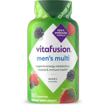 فايتافيوجن (Vitafusion) فيتامينات متعددة للرجال، أقراص جيلاتينية - عبوة 150