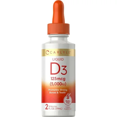 Carlyle Vitamin D3 Liquid, 5000 IU - 59ml