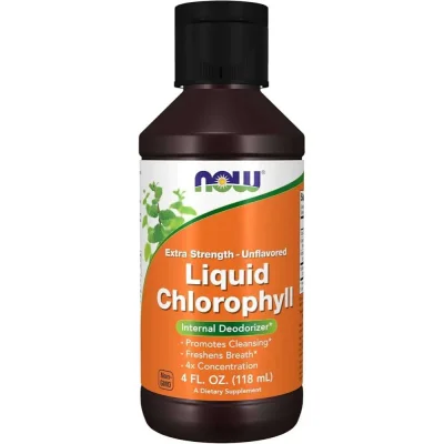 NOW Foods Liquid Chlorophyll, Internal Deodorizer & Detox Support, Liquid - 118ml