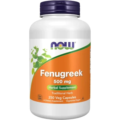 NOW Foods Fenugreek, Supports Healthy Glucose Metabolism & Digestion, Vegetarian Capsules - 250 Count