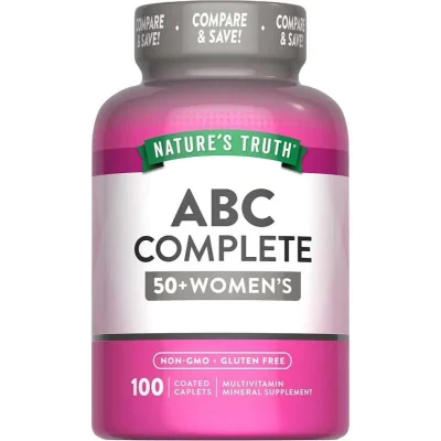 طبيعة الحقيقة (Natures Truth) فيتامينات متعددة للنساء فوق 50، مكمل غذائي شامل لدعم الصحة والحيوية، أقراص - 100 قرص