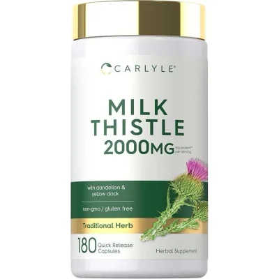 Carlyle Milk Thistle Extract for Liver Health Support, Capsules - 180 Count