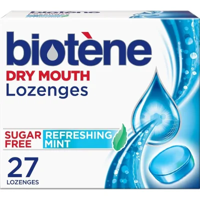 بيوتين (Biotene) أقراص جافة للفم، لترطيب الفم وإنعاش النفس - 27 قرص