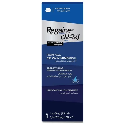 ريجين للرجال (Regaine) رغوة مينوكسيديل 5% لنمو الشعر، 60 مل